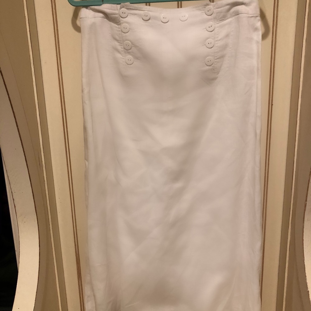 BEAUTIFUL WHITE SUMMER COTTON SKIRT